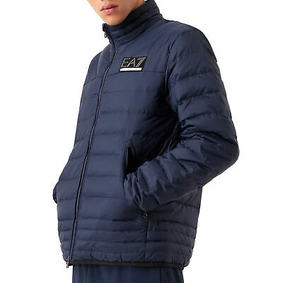 Pre-owned Ea7 Mountain Mens Jacket Down - Navy Blue All Sizes