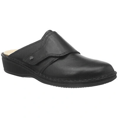 Pre-owned Finn Comfort Aussee Leather Casual Slip-on Mules Womens Sandals