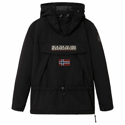 Pre-owned Napapijri Skidoo Mens Jacket Synthetic Fill - Black All Sizes
