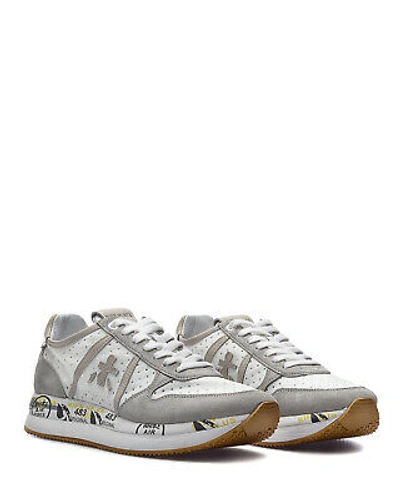 Pre-owned Premiata Women's Shoes Trainers  Tris 5737 White