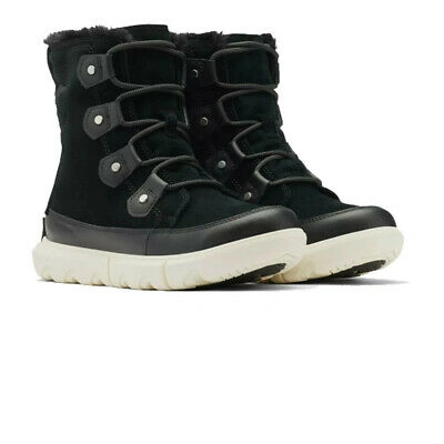 Pre-owned Sorel Womens Explorer Ii Walking Boots Black Sports Outdoors Waterproof