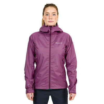 Pre-owned Montané Montane Womens Meteor Waterproof Jacket Top Purple Sports Outdoors Full Zip