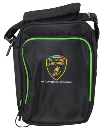 Pre-owned Lamborghini Shoulder Bag Messenger Bag Squadra Corse Black
