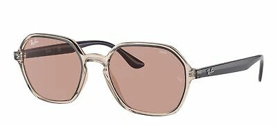 Pre-owned Ray Ban Ray-ban Rb 4361 Transparent Brown/light Brown 52/18/145 Unisex Sunglasses