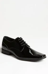 Calvin Klein Dillinger Plain Toe Patent Derby In Black Patent