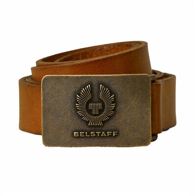 Pre-owned Belstaff Phoenix Fashionable Casual Wear Leather Belt Chestnut