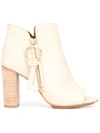 SEE BY CHLOÉ PEEP TOE ANKLE BOOTS,SB28062523411790601