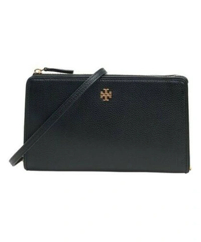 Pre-owned Tory Burch Genuine  Carter Slim Crossbody In Black/gold Chain. Original Rrp £260