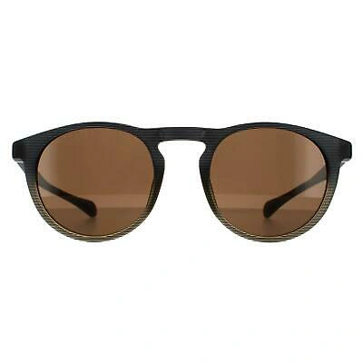 Pre-owned Hugo Boss Sunglasses Boss 1083/s/it Pk3 70 Grey Stripe Brown