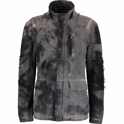 Pre-owned Richmond Denim Grey & Black Casual Jacket - Size M - Rrp £600.00