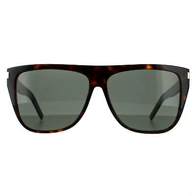 Pre-owned Saint Laurent Sunglasses Sl 1 Slim 002 Dark Havana Grey