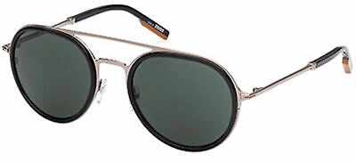 Pre-owned Ermenegildo Zegna Ez0156 Silver/green 54/22/140 Men Sunglasses