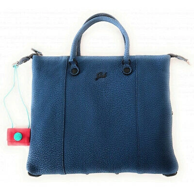 Pre-owned Gabs Bag  Shopper G3 Size L Blue Picasso Bag Convertible Made In Italy 43x3