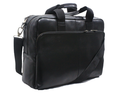 Pre-owned Morgan.m Mens Leather Messenger Laptop Bag Briefcase  The Magellen Brown Or Black