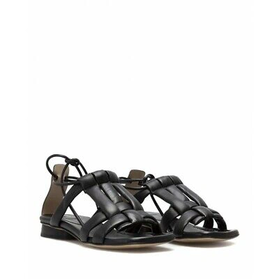 Pre-owned Ixos Women's Shoes Sandals  E15002 Tokyo Black Leather