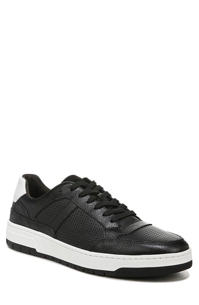 Vince Men's Mason Perforated Leather Low-top Sneakers In Black