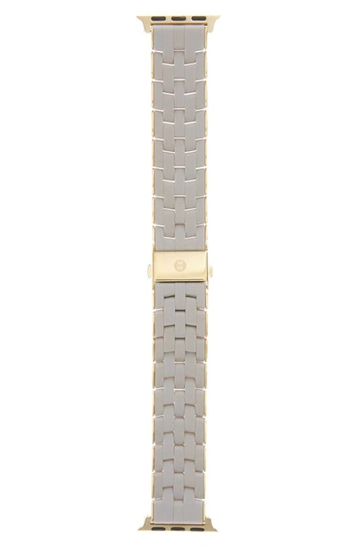 Michele Silicone 20mm Apple Watch® Bracelet Watchband In Wheat