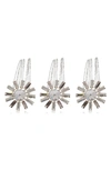 Brides And Hairpins Anais Set Of 3 Combs In Silver