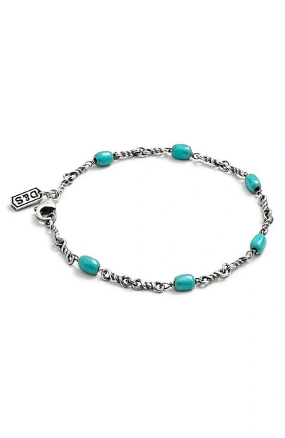 Degs & Sal Twisted Cable Chain Bracelet In Turquoise