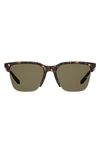 Under Armour 55mm Square Sunglasses In Matte Havana Bronze Polar