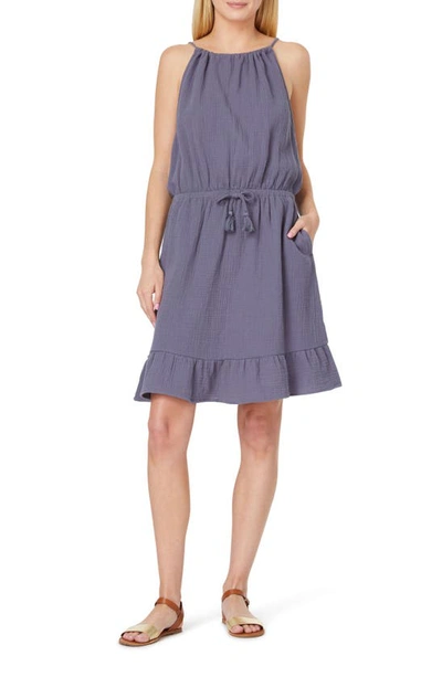 C&c California Kaelyn Gauze Dress In Grisaille