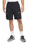 Nike Nylon Utility Shorts In Black/ Sail/ Ice Silver/ Black