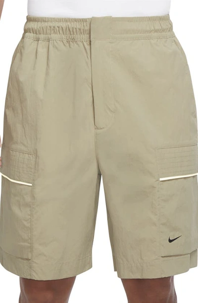 Nike Nylon Utility Shorts In Beige