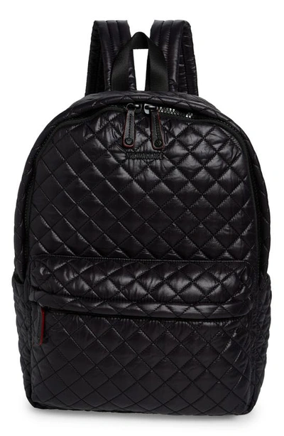 Mz Wallace Metro Backpack In Black Oxford