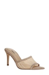 L'agence Corinne Lace Pointed Toe Mule In Nude
