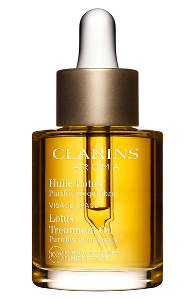 Clarins Ladies Lotus Face Treatment Oil-oily Or Combination Skin 1 oz Skin Care 3380810378641 In Yellow