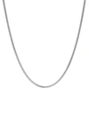 DEGS & SAL STERLING SILVER CURB CHAIN NECKLACE