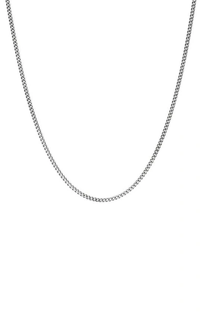 Degs & Sal Sterling Silver Curb Chain Necklace