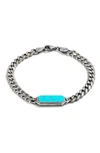 Degs & Sal Turquoise Chain Bracelet In Turquoise