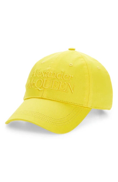 Alexander Mcqueen Embroidered Baseball Cap In Sun