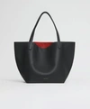 Mansur Gavriel Everyday Soft Tote In Black/flamma