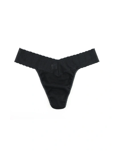 Hanky Panky Eco Rx Low Rise Thong In Black