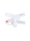Hanky Panky I Do Original Rise Thong & Garter Box Set In White