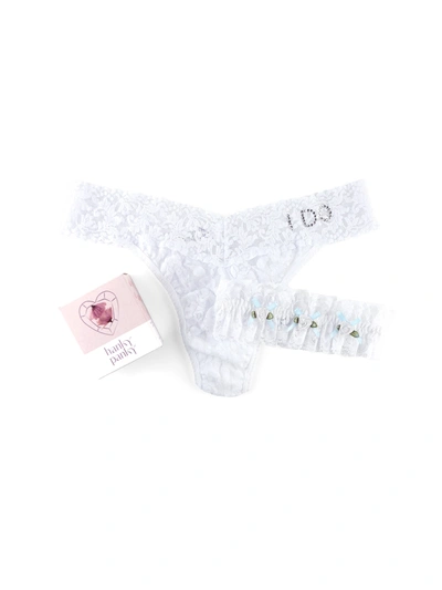 HANKY PANKY I DO ORIGINAL RISE THONG & GARTER BOX SET