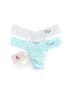 Hanky Panky Bride & Mrs. Original-rise Lace Thong Gift Set In White