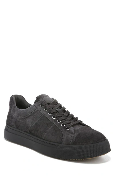 Vince Larsen Leather Oxford Sneakers In Graphite