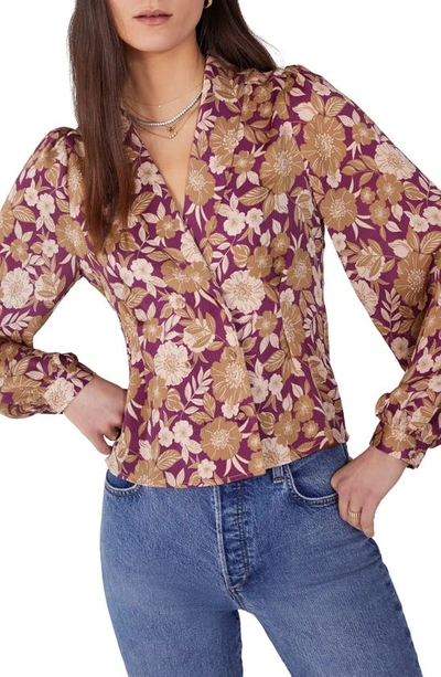 Favorite Daughter Rani Floral Long Sleeve Blouse In Nocolor