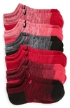 Nike 6-pack Everyday Lightweight No-show Training Socks In Red Multicolor