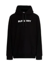 Burberry Black Cotton Sweatshirt In Black