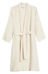 Parachute Unisex Linen Robe In Bone