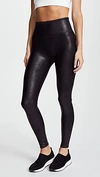 SPANX FAUX LEATHER LEGGINGS BLACK,SPANX40125