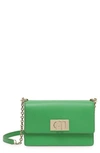 Furla 1927 Mini Leather Crossbody In Green