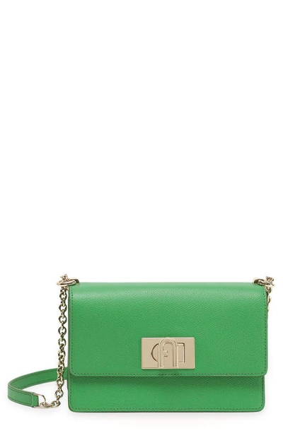 Furla 1927 Mini Leather Crossbody In Grass