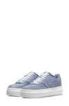 Nike Court Vision Alta Leather Platform Sneakers In Ashen Slate-blue