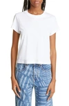 ALEXANDER WANG T SHRUNKEN COTTON LOGO TEE