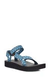 Teva Midform Universal Sandal In Retro Geometric Blue